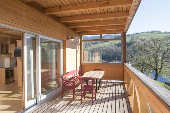 überdachte Terrasse Bergulme
