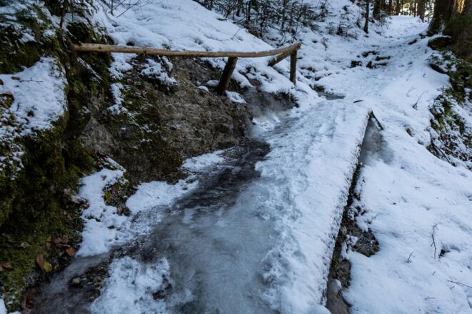 Vereiste Wege im Haldertobel