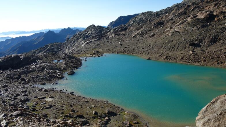 Rückblick Hint. Stubensee ~2650m von der Moräne