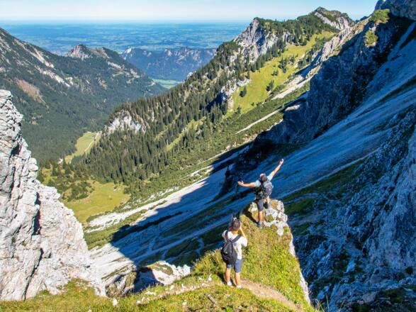 Blick durch die Vilser Scharte.