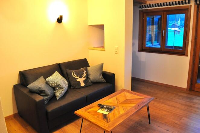 Ferienwohnung Hochvogel Wohnraum