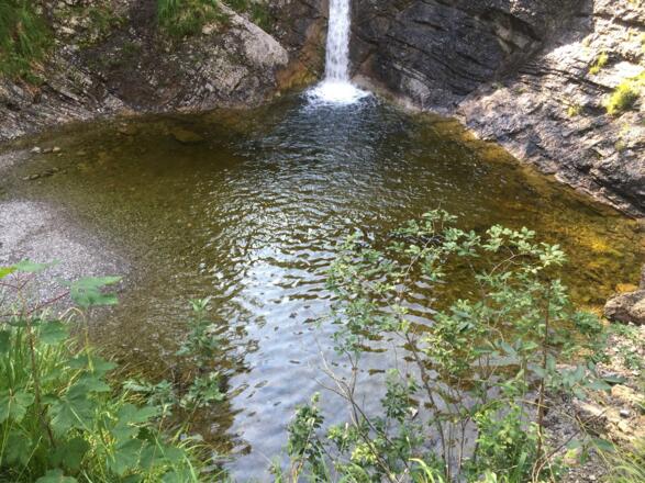 Bademöglichkeit in der Natur Gumpen
