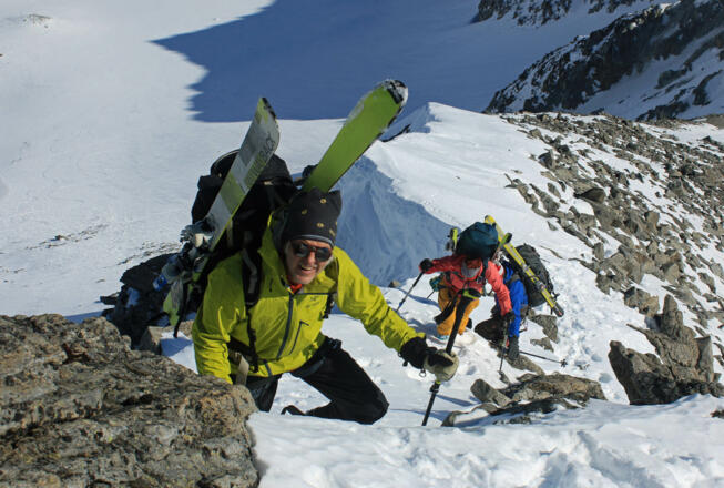 Aufstieg Hintere Ölgrubenspitze