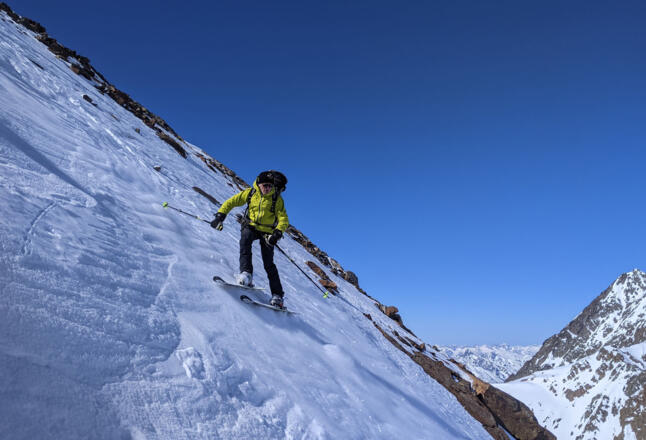 Abfahrt Hintere Ölgrubenspitze