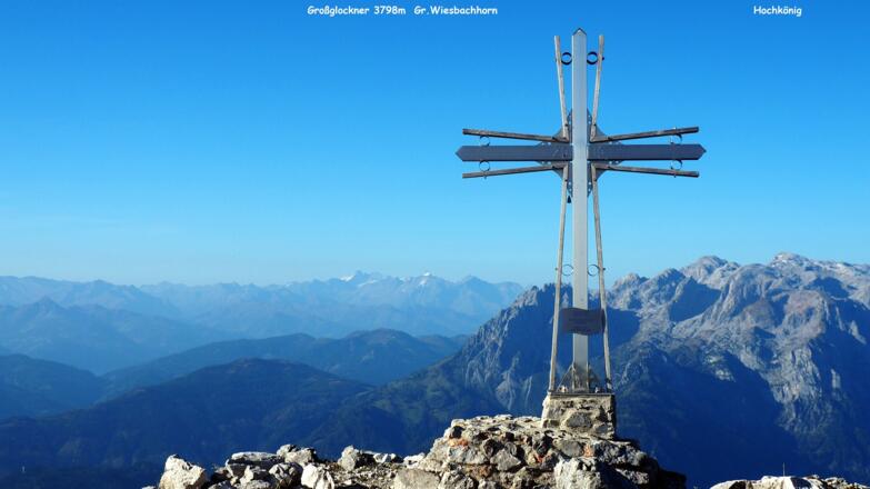 Werfener Hochthron 2363m mit Glocknerblick.