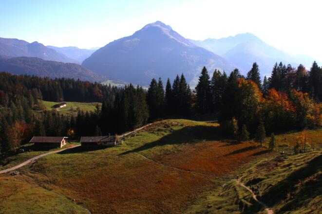 Blick auf die Ast zu Moosenhütte