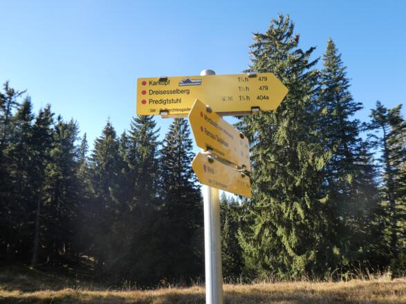 An der Törlscharte, nach Süden abzweigen.