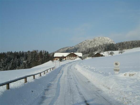 Das Schöffbaumgut im Schnee