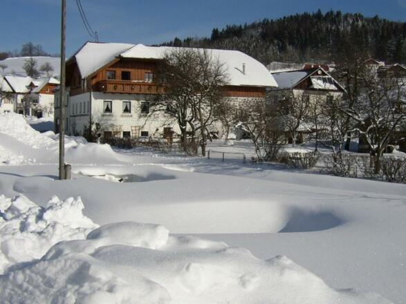 Hausansicht im Winter