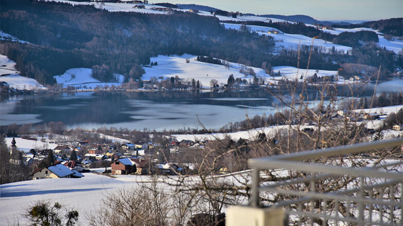 Terrassenblick im Winter