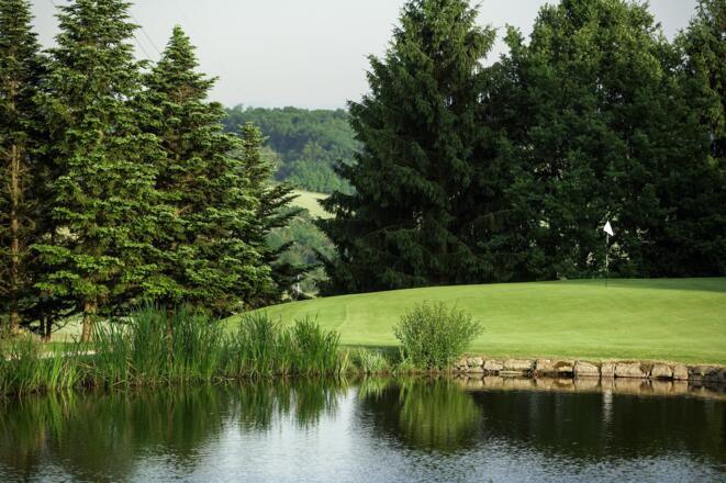 Das Grün von Loch 16