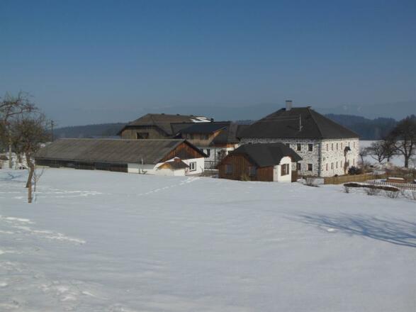 Bauernhof mit Blick auf den Böhmerwald