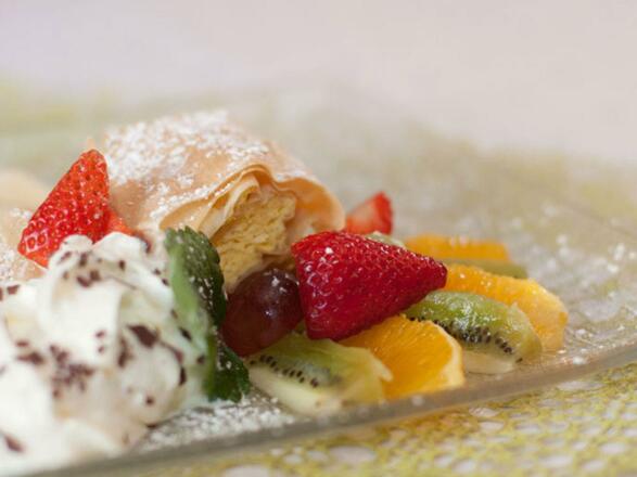 leckerer Topfenstrudel vom Blumauer