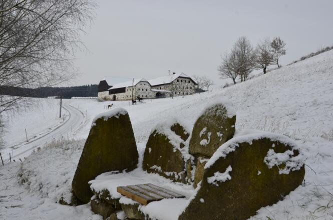 Steinbloss-Mauer-Weg