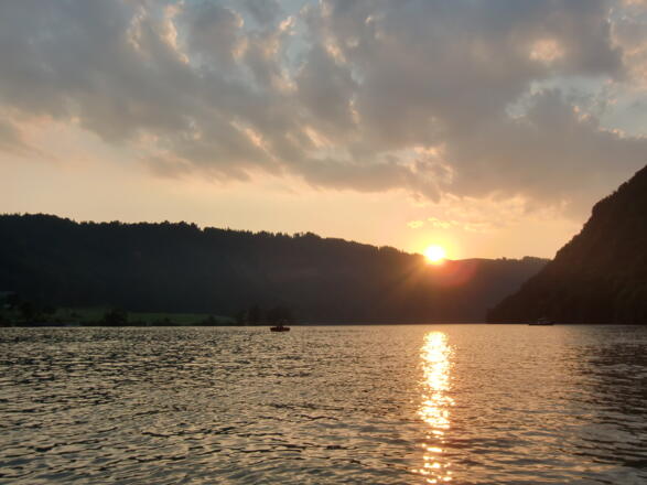 Sonnenuntergang Donau