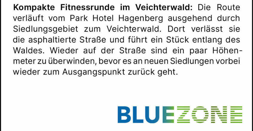 Blue-Zone-Runde Beschreibung