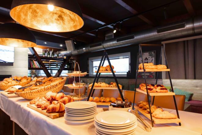Frühstück Gebäckstation