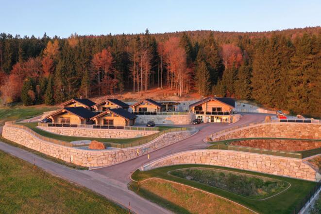 Blockhausen bei Nacht