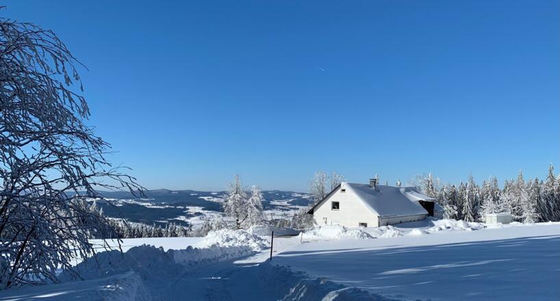 Haus im Winter