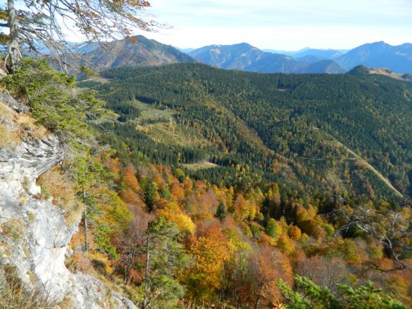 Tiefblick beim Aufstieg