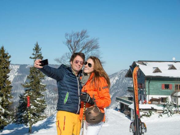 gschmackige Käsespätzle mit grünem Salat