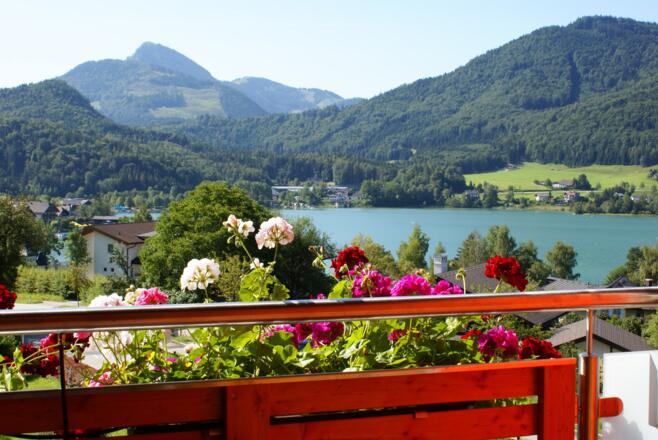 Ausblick Balkon