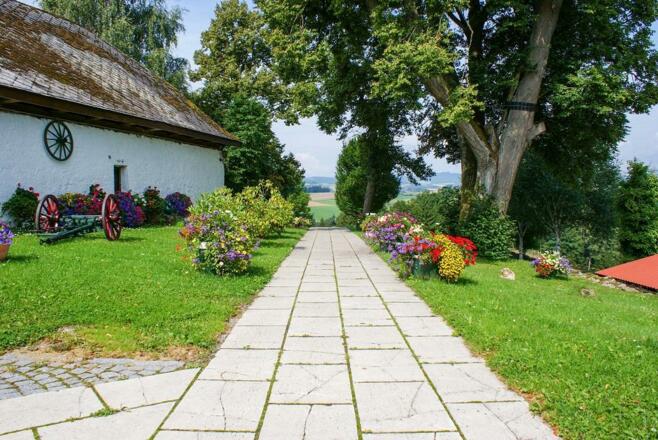 Idyllischer Innenhof