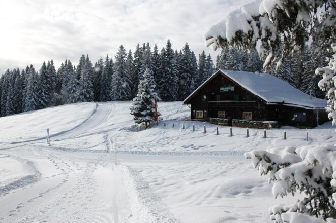 Huber Hütte im Winter