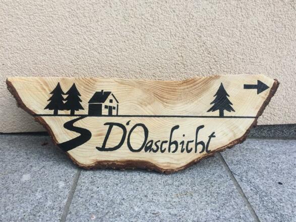 D'Oaschicht Schild