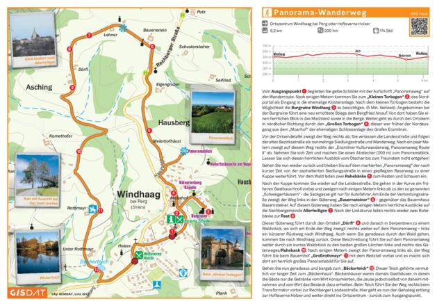 Panoramaweg Karte mit Route Seite 2