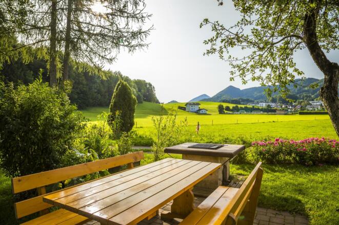 Sommer-Garten-Grillplatz