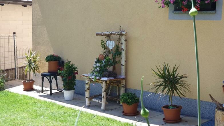Deko beim Hauseingang