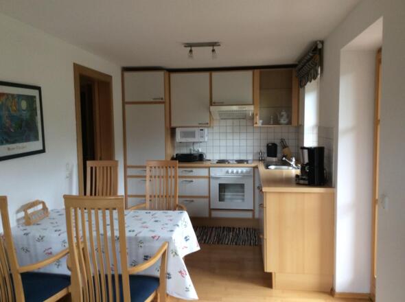 Küche/Wohnzimmer Bergblick