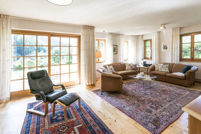 Schlafzimmer mit Doppelbett Villa Anna Bad Goisern