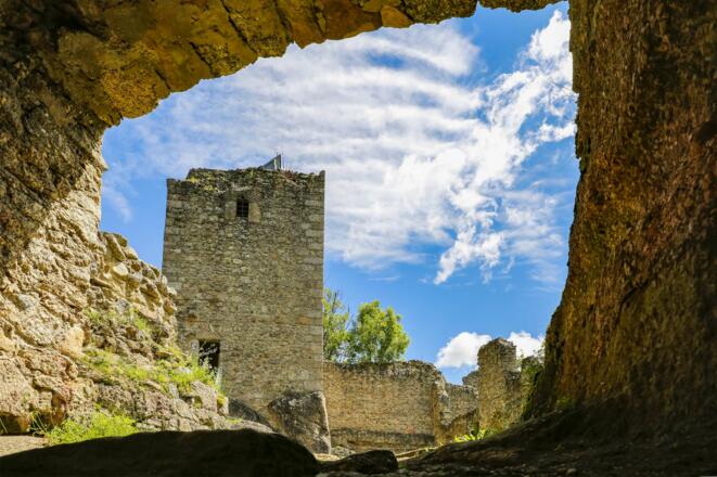 Ruine Ruttenstein von Innen