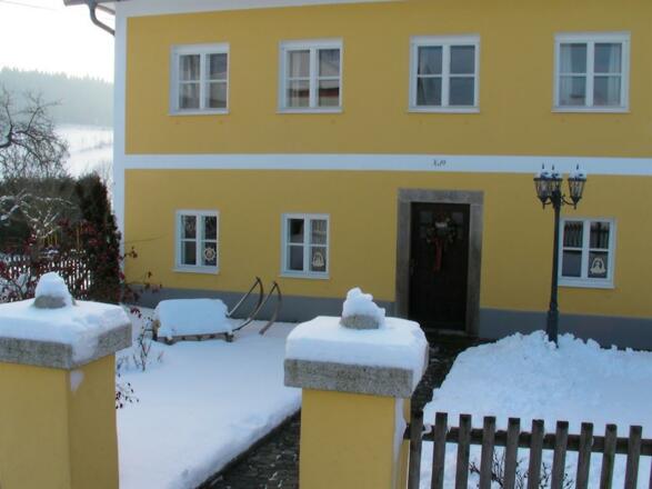Unser Haus im Winter