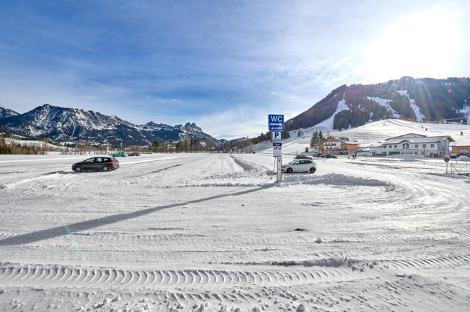 Parkplatz P4 in Tannheim
