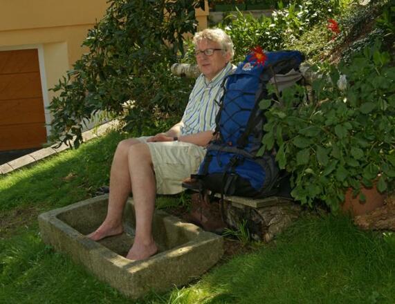 Müder Wanderer