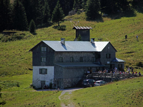 Sepp-Huber-Hütte am Kasberg im Bergsteigerdorf Grünau im Almtal