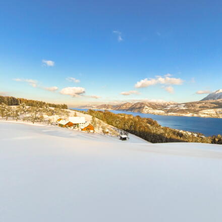 Panorama im Winter am Margarethengut