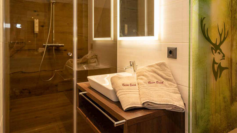 Badezimmer im Doppelzimmer