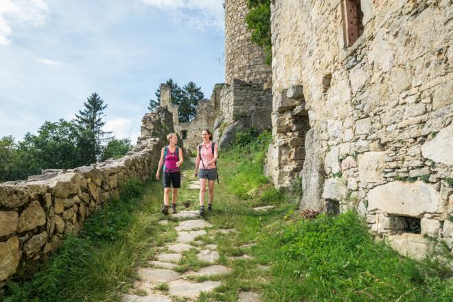 Wandern am Johannesweg - Burgruine Prandegg