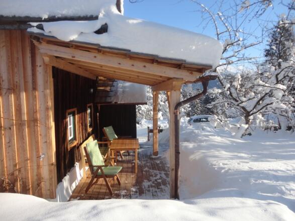 Terrasse im Winter