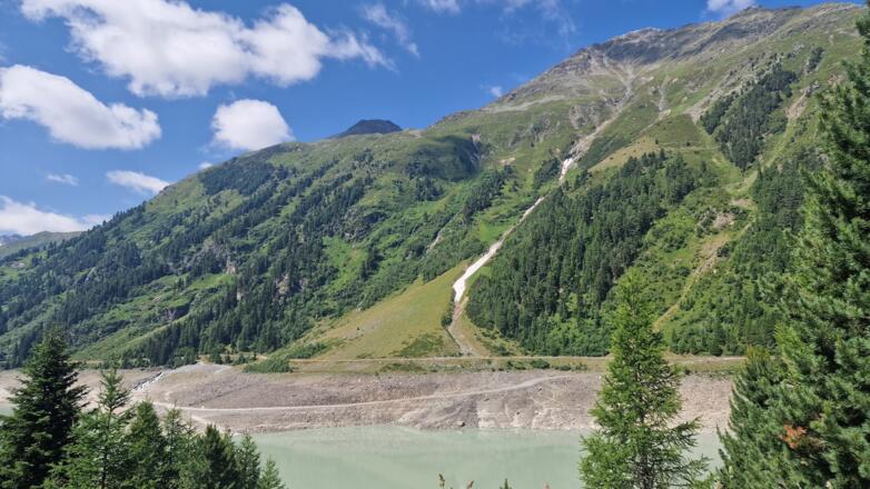der Gepatsch-Stausee