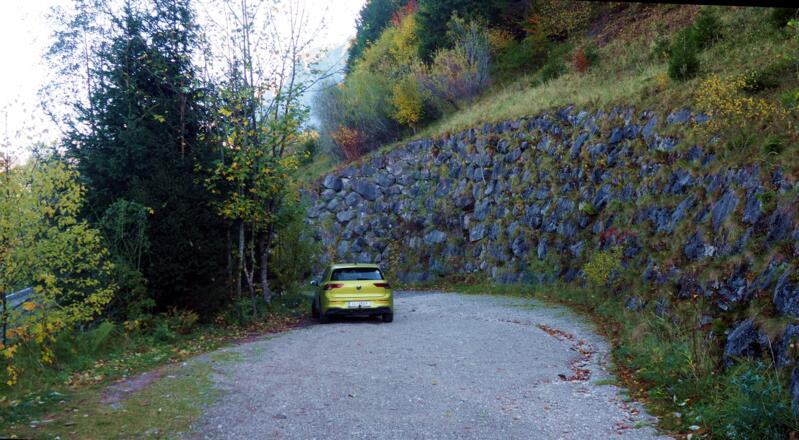 Parken vor Schranken um 490m