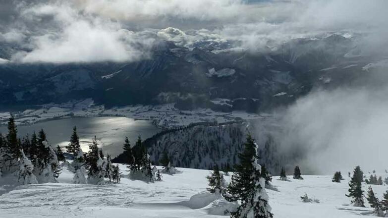 Ferienhaus am Mondsee Winter