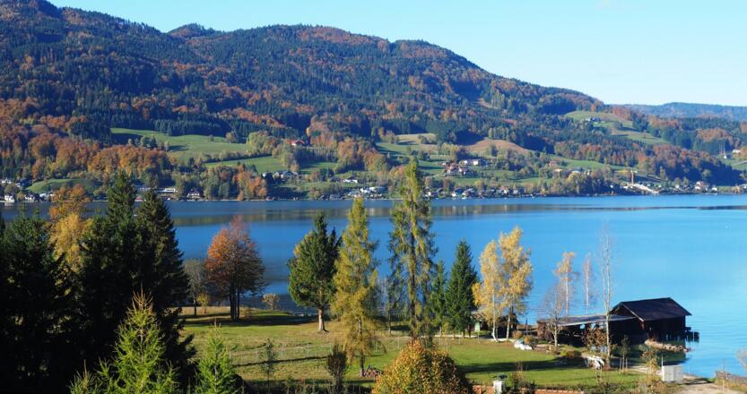 Blick zum Attersee