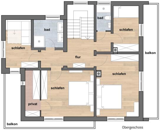 Grundriss 1. Obergeschoß