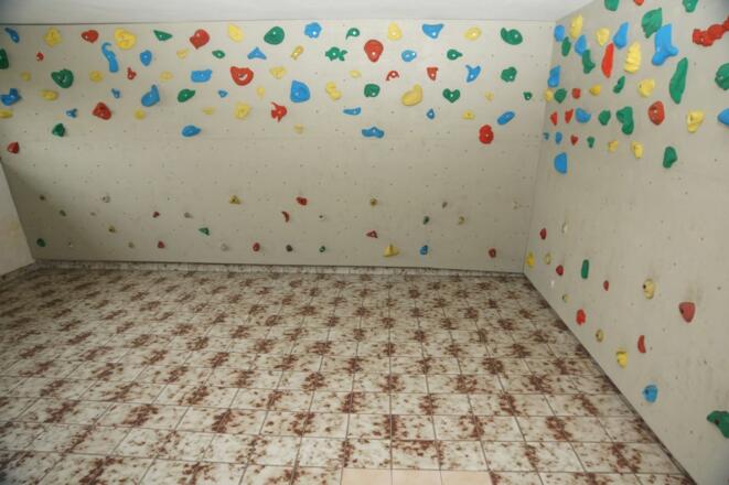 Helfenberger Hütte  Kletterraum