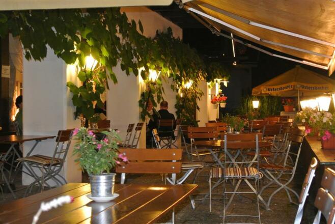 Abendstimmung auf der Terrasse